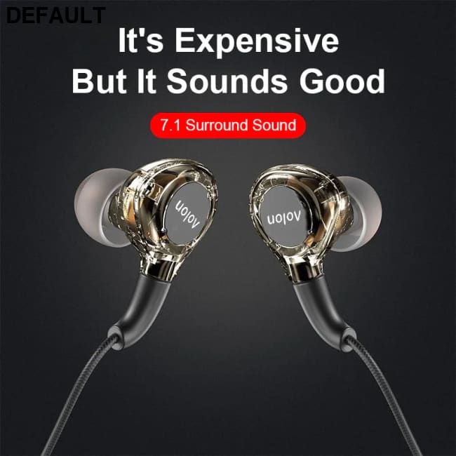 2025 Newest Wired Earphone With Microphone Hifi Music Monitor Bass Headphones Noise Cancelling Headset For Sport Gaming