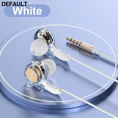 2025 Newest Wired Earphone With Microphone Hifi Music Monitor Bass Headphones Noise Cancelling Headset For Sport Gaming