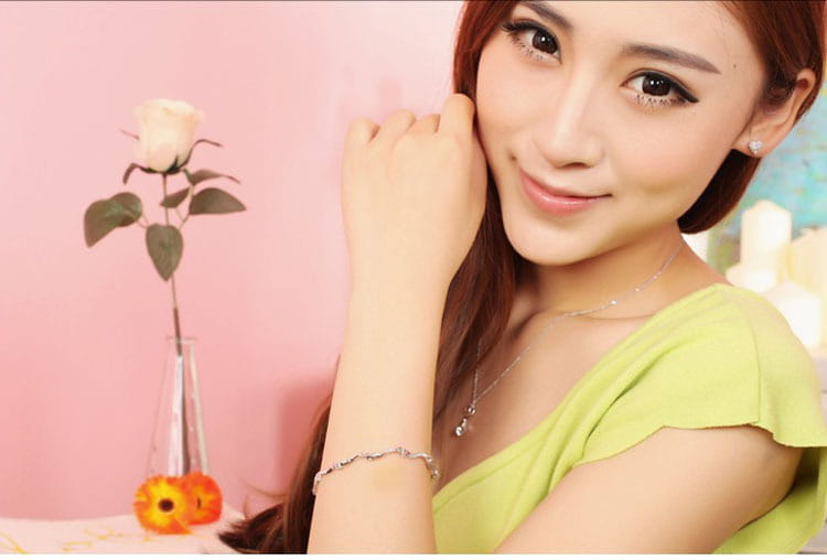925 Sterling Silver Bracelet Korean Jewelry
