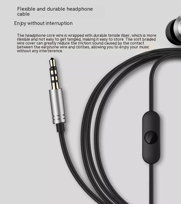 Wired Earphone In-ear 35mm Plug For Computer Phablet