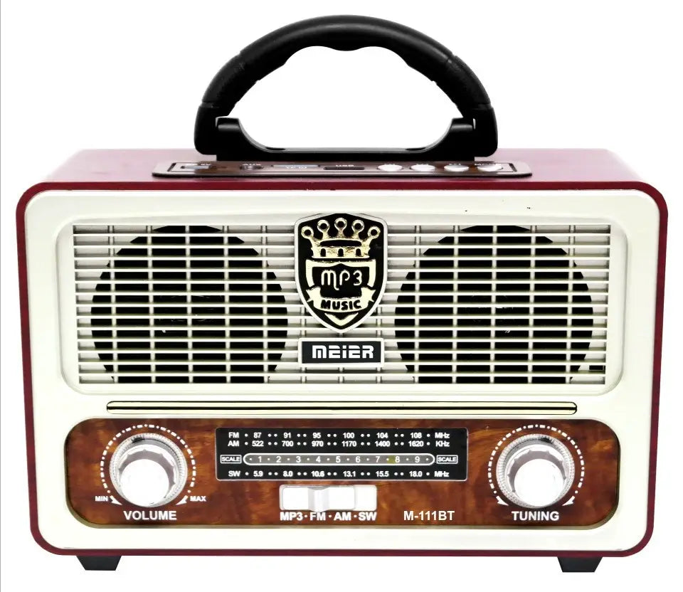 Export Desktop Retro Radio Full Band Bluetooth Speaker Portable