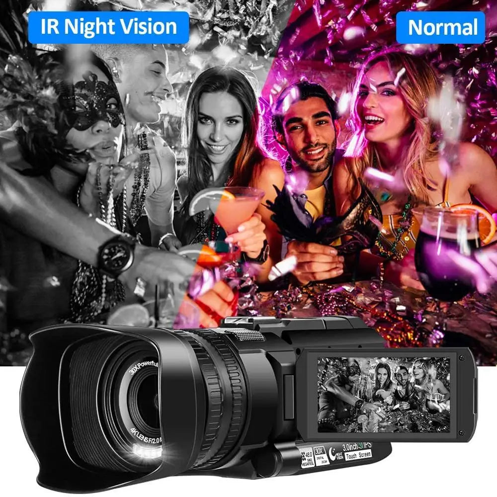 New Handheld High-Definition Digital Video Camera 4K Conference Recorder Short Dv