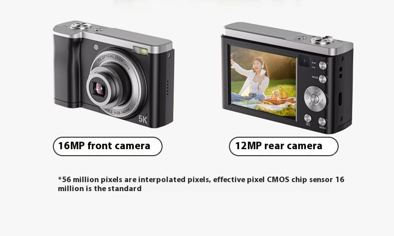 5K HD Shooting Digital Camera Optical Zoom Anti-shake