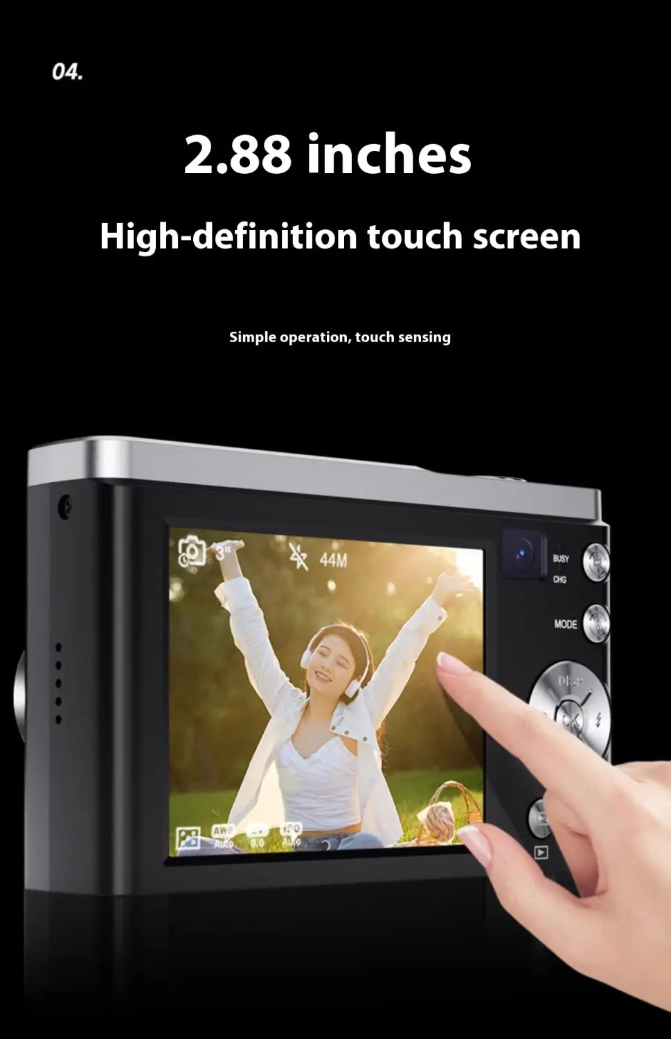 5K HD Shooting Digital Camera Optical Zoom Anti-shake