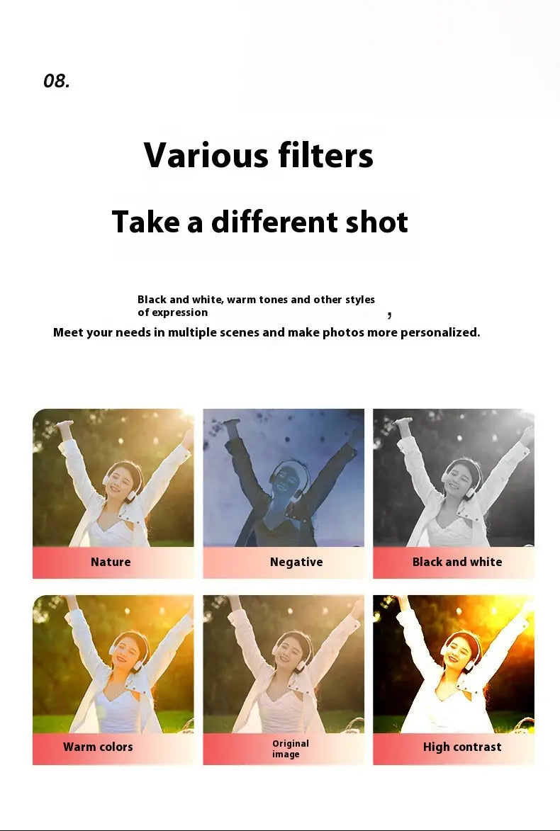 5K HD Shooting Digital Camera Optical Zoom Anti-shake