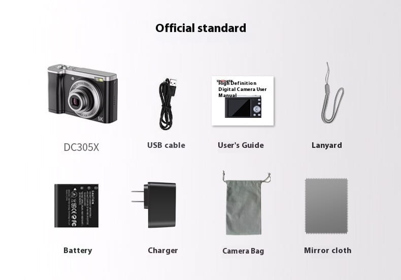 5K HD Shooting Digital Camera Optical Zoom Anti-shake