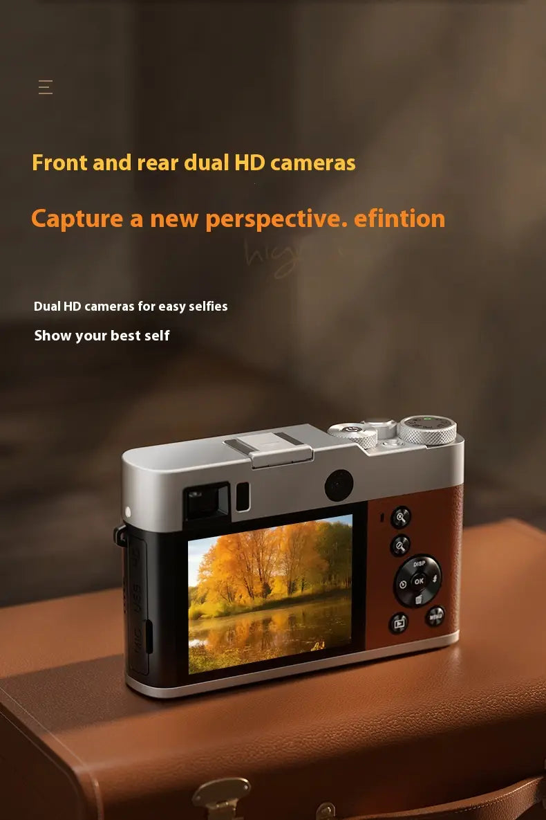 5K HD Digital Camera Front And Rear Dual Fast Viewfinder