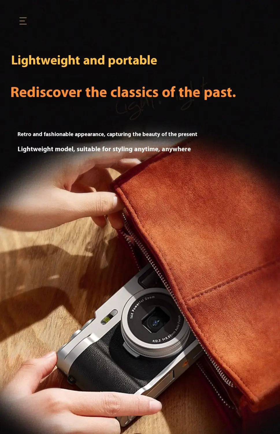 5K HD Digital Camera Front And Rear Dual Fast Viewfinder