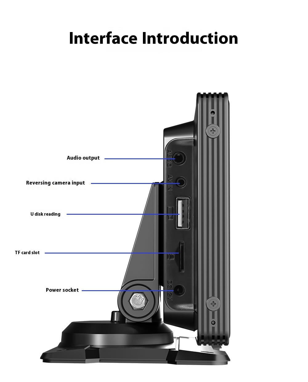 Reverse Rearview AUX Navigation Portable Car Recorder