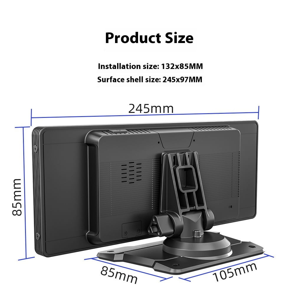 Reverse Rearview AUX Navigation Portable Car Recorder