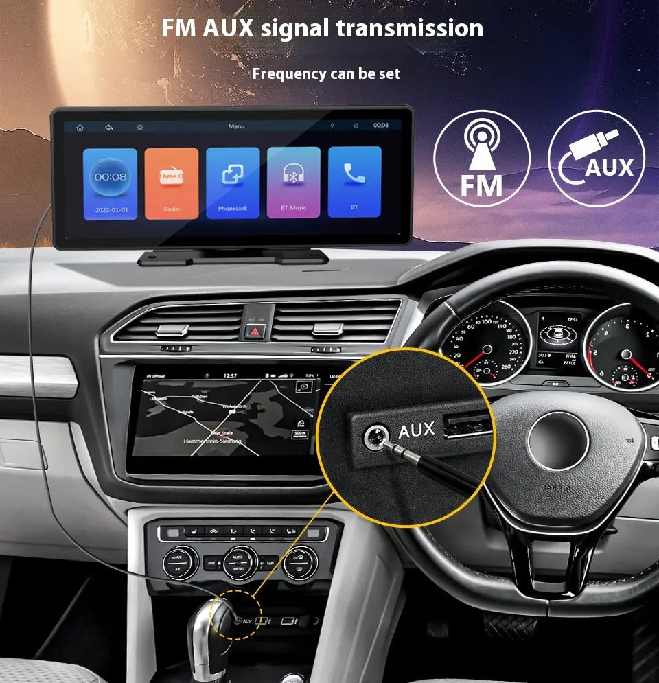Reverse Rearview AUX Navigation Portable Car Recorder