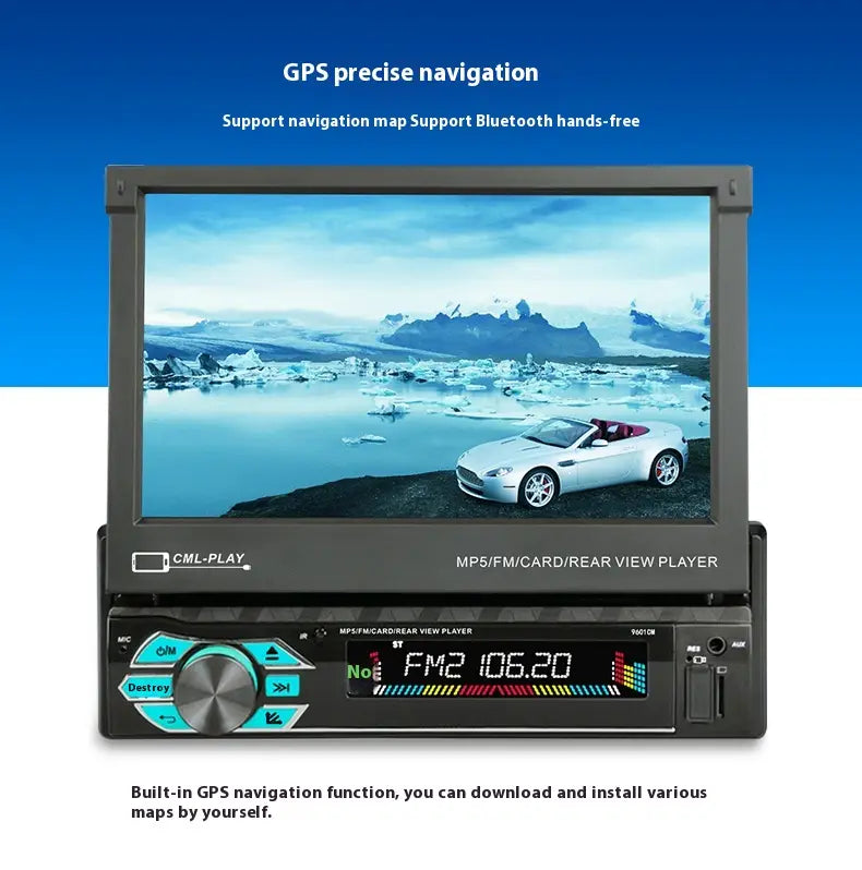 7-inch Car Telescopic Screen MP5 Video Player
