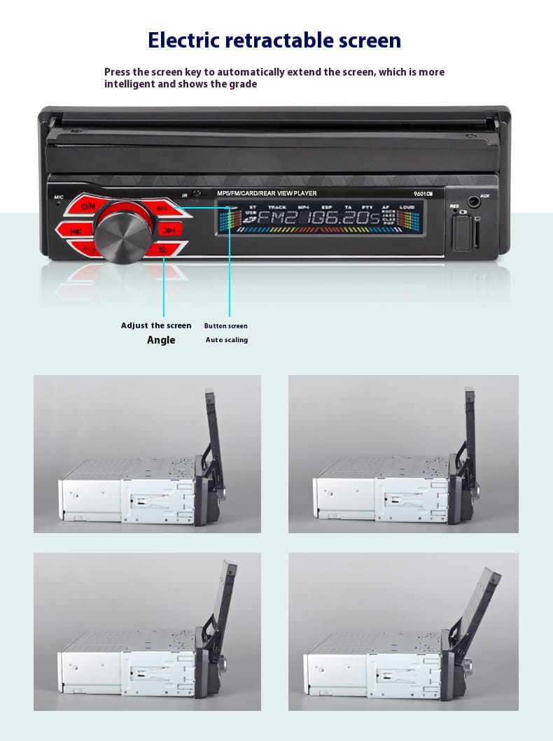 7-inch Car Telescopic Screen MP5 Video Player
