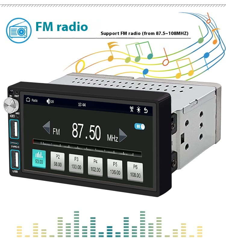 All-in-one Bluetooth Rear View Car Player