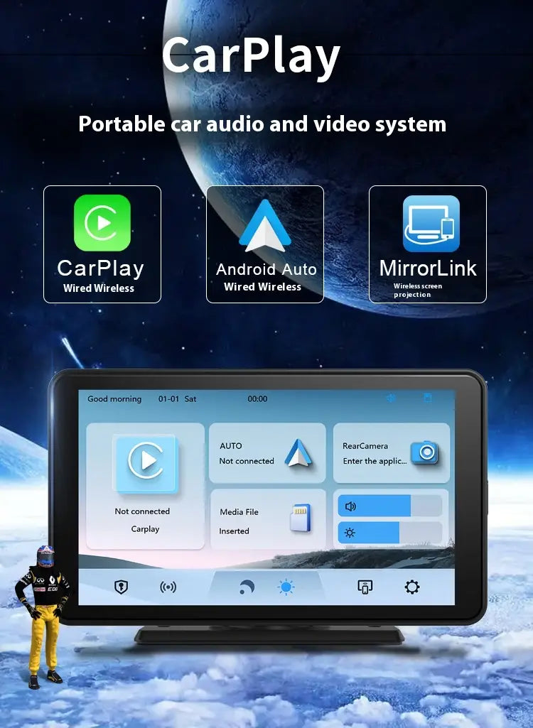 Fashion Personality Portable Car Navigator Player