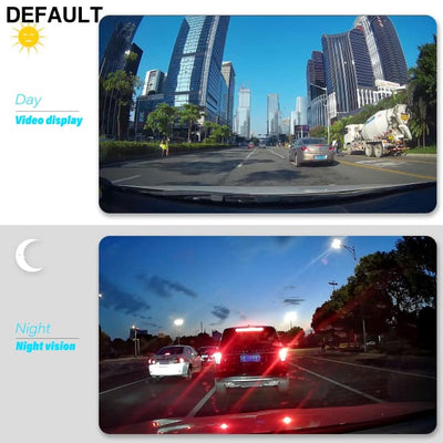 24H Cycle Recording Dash Camera Rear View Dual Lens 1080P HD Cam Video Recorder Mirror Black Box 4.3 in Car DVR 32GB
