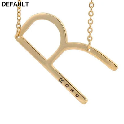 26 English Letter Pendant European Titanium Steel Necklace - necklace Sterling Silver Necklaces