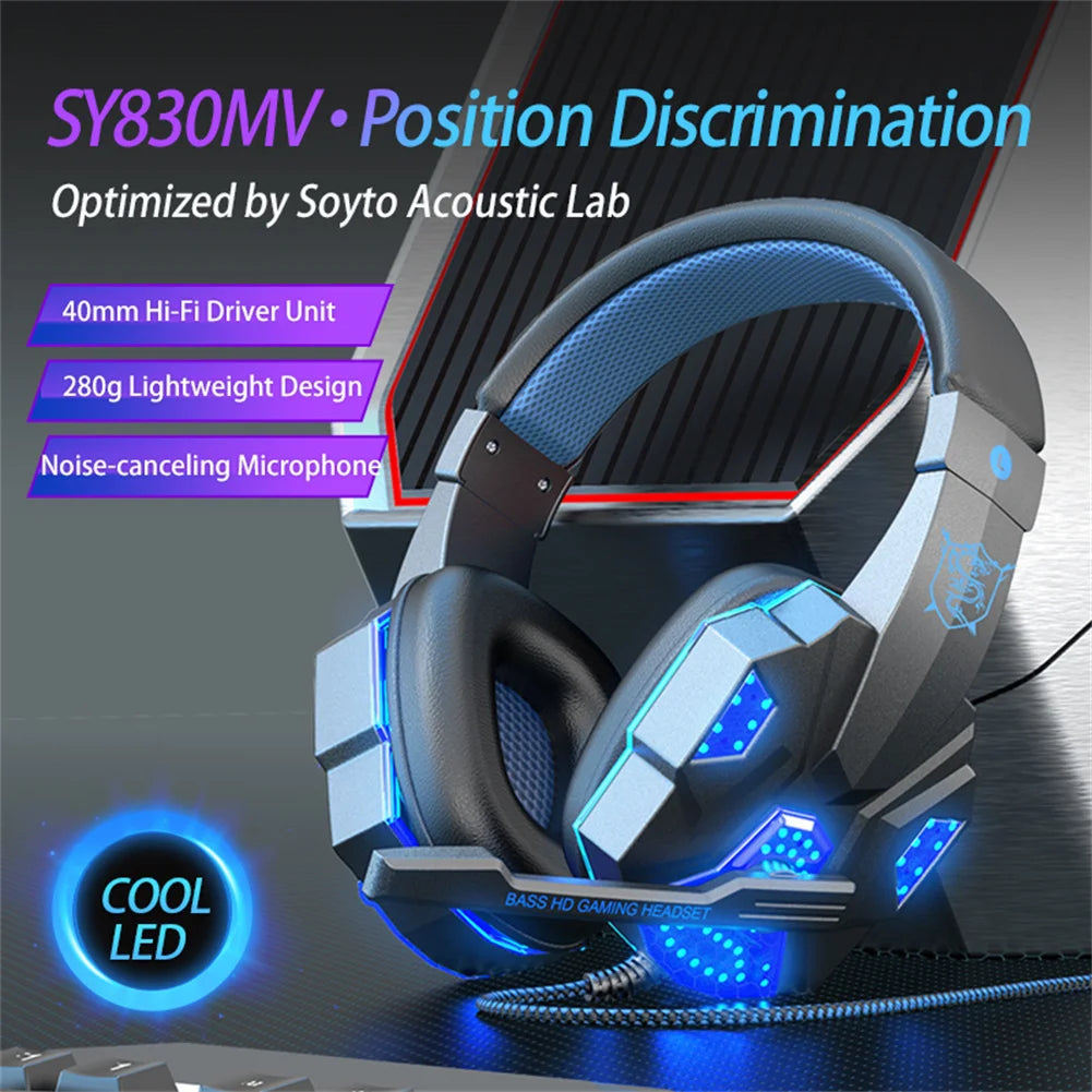 Earphones for wired laptops dedicated earphones gaming and esports comfortable to wear head mounted headphones Wired