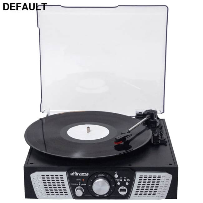 Victor Lakeshore 5-in-1 Hybrid Bluetooth Turntable System Black / US Home Theater Systems Turntables & Record Players