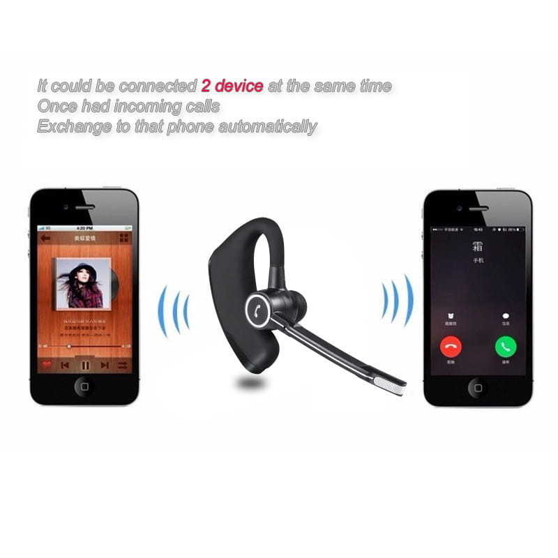 V8s V9 Ear-Mounted Business Headset Voice-Activated Voice Report Wireless Specializing In Unilateral Sports