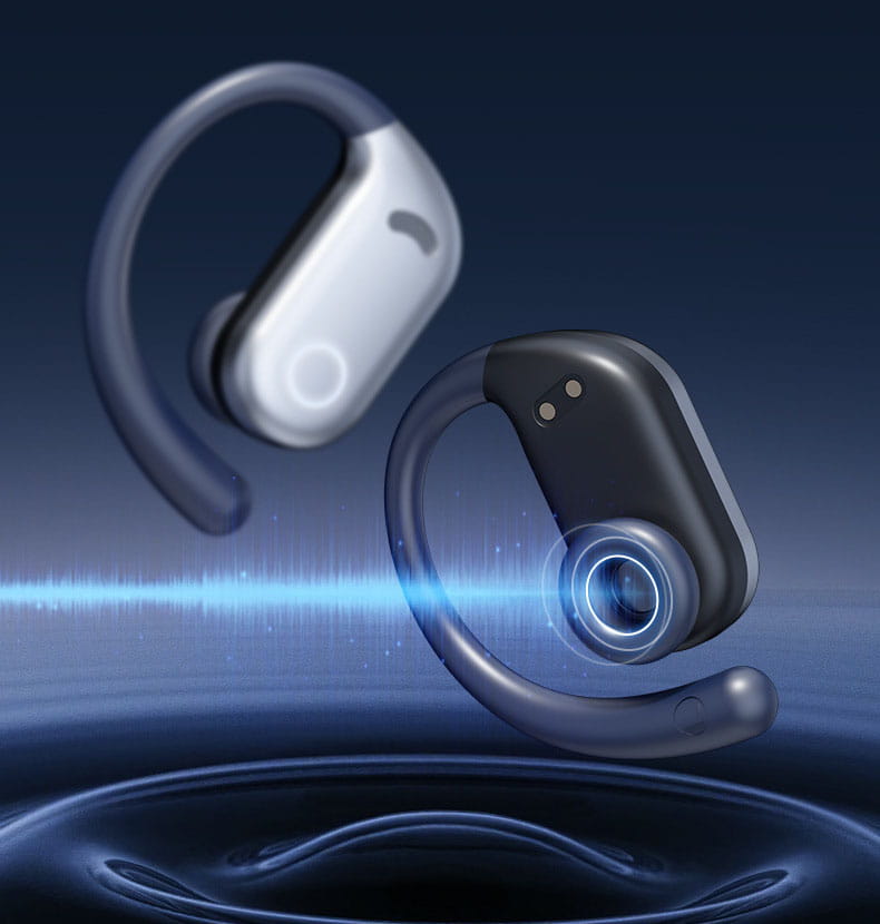 M78 Open Bluetooth Earphones Noise Reduction Wireless Ear Hanging Running Sports Digital Display