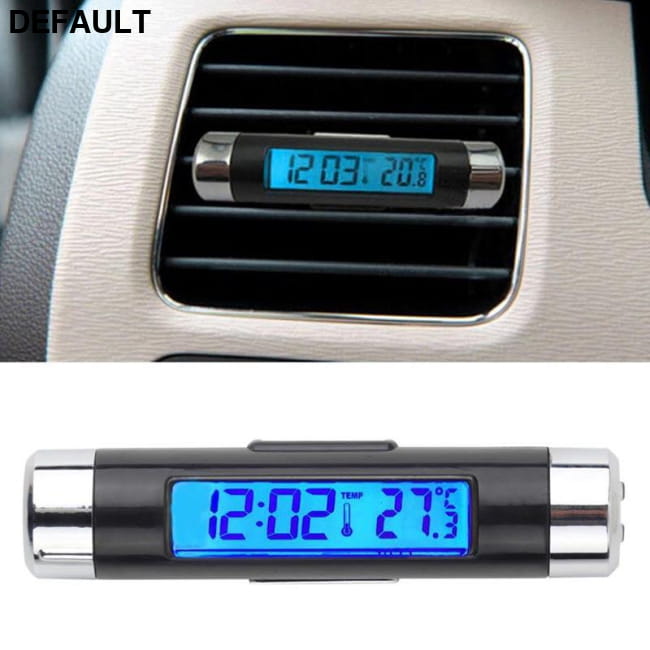 2in1 Car Auto LCD Clip-on Digital Temperature Thermometer Ceiling & Headrest Monitors Electronics