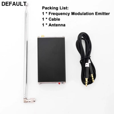 2KM 0.5W FM Transmitter 76M-108Mhz Digital Display Stereo Transmit TYPE-C USB Churches CAR Radio Broadcast Campus