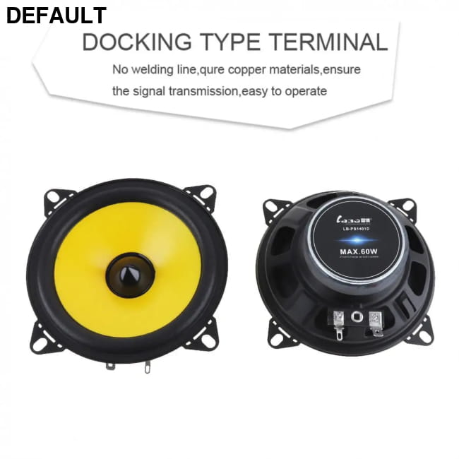2pcs 2 Way 4 Inch 60W Full Range Frequency Car Audio Stereo One Color / Size Speakers Coaxial