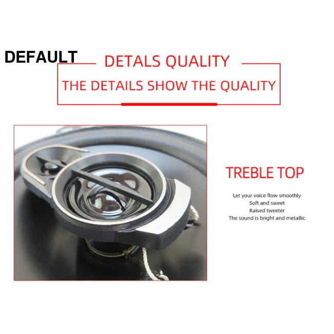 2pcs (2X280W) 560W Premium 4-Inch HiFi Car Speakers - HD - Coaxial
