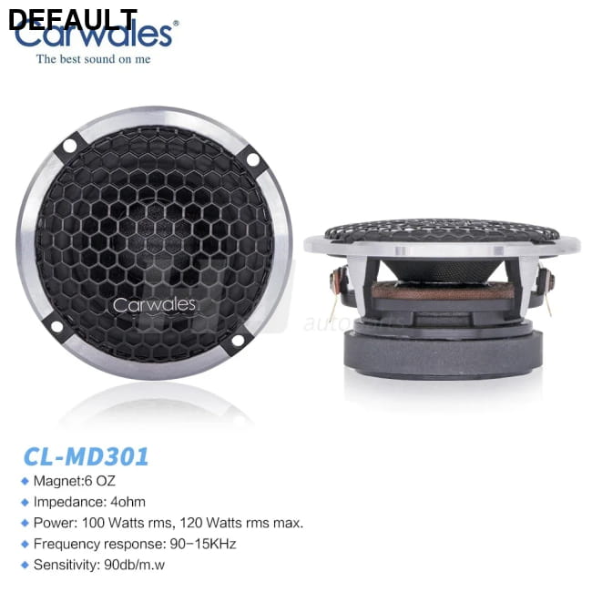 2pcs Car Universal Midrange Speaker 3.5 Inch Center China Mainland Speakers Components