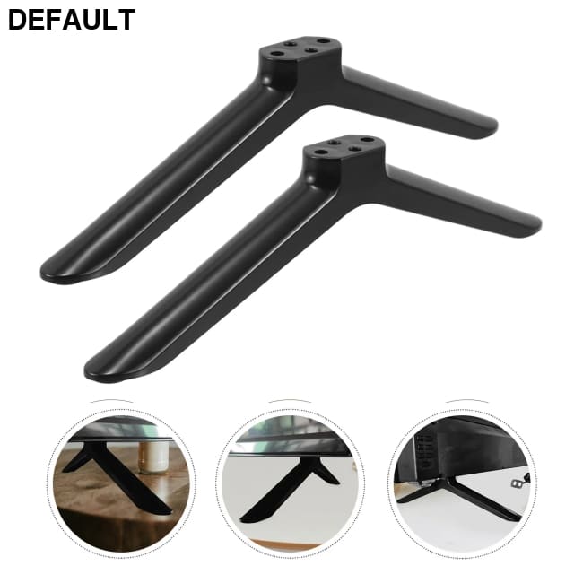 2pcs TV Stand Legs 40 Inch for Bedroom Motorized Projector Screen Black Plastic Adjustable Television Stable Support