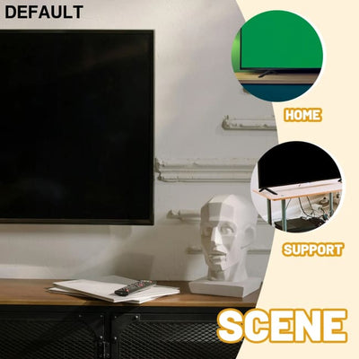 2pcs TV Stand Legs 40 Inch for Bedroom Motorized Projector Screen Black Plastic Adjustable Television Stable Support