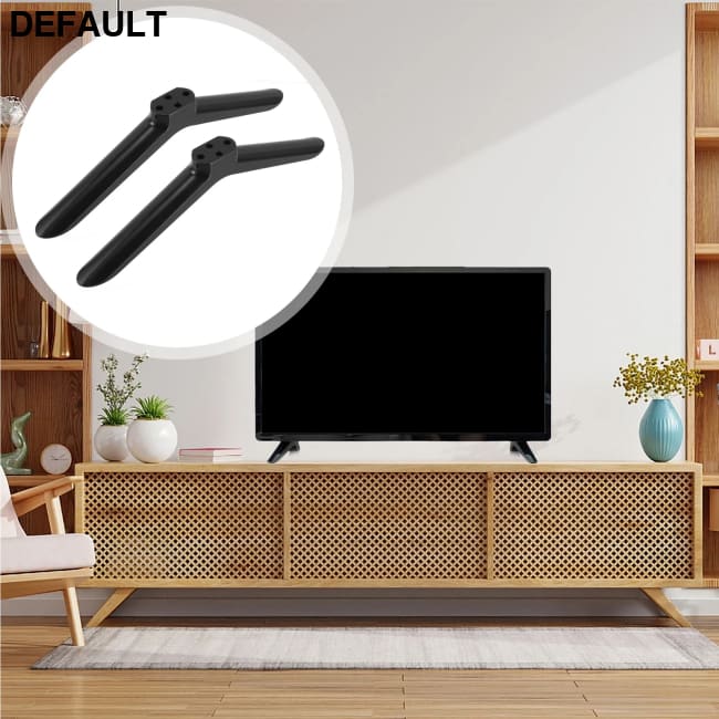 2pcs TV Stand Legs 40 Inch for Bedroom Motorized Projector Screen Black Plastic Adjustable Television Stable Support