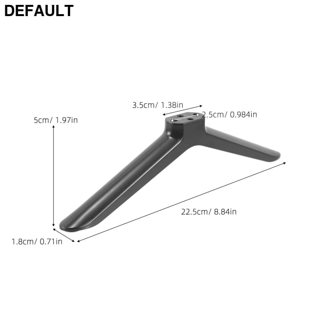 2pcs TV Stand Legs 40 Inch for Bedroom Motorized Projector Screen Black Plastic Adjustable Television Stable Support
