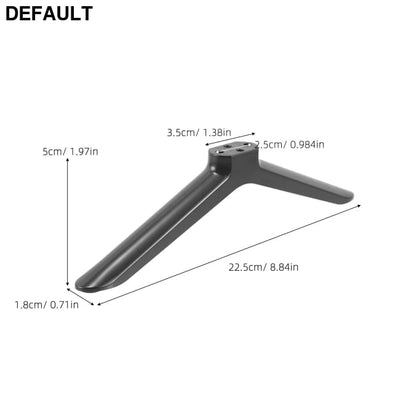 2pcs TV Stand Legs 40 Inch for Bedroom Motorized Projector Screen Black Plastic Adjustable Television Stable Support