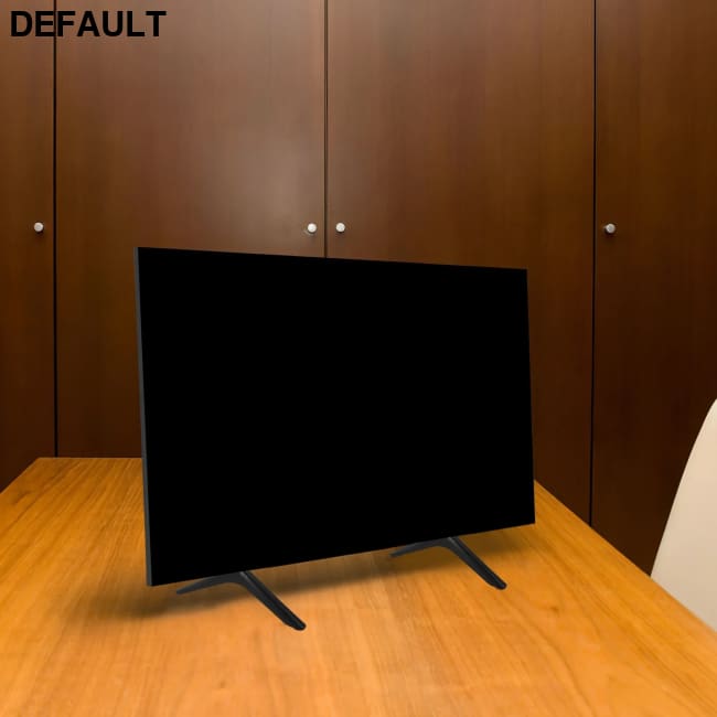 2pcs TV Stand Legs 40 Inch for Bedroom Motorized Projector Screen Black Plastic Adjustable Television Stable Support