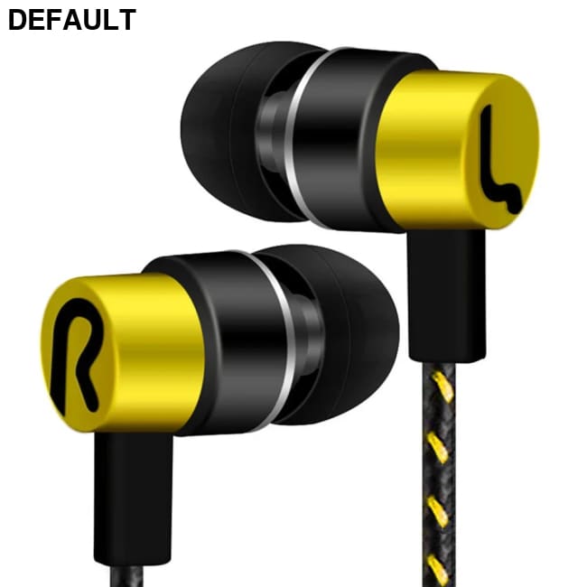 3.5mm Wired Headphones 2 Basic In-Ear Stereo Earbuds Mobile earphones Superb Bass Effect Headset Gold / CHINA Best