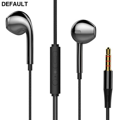 3.5mm Wired Headphones In Ear Headset Earphones with Microphone Stereo Bass Earbuds Sports In-line Control For Phones