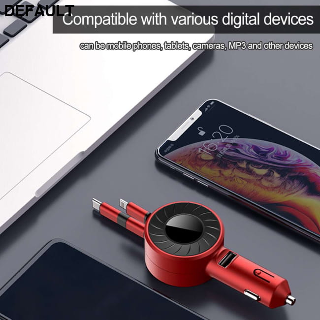 3-IN-1 Car Charger Mobile Phone Adapter Accessories Best Selling Products