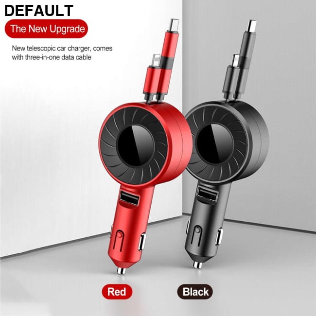 3-IN-1 Car Charger Mobile Phone Adapter Accessories Best Selling Products