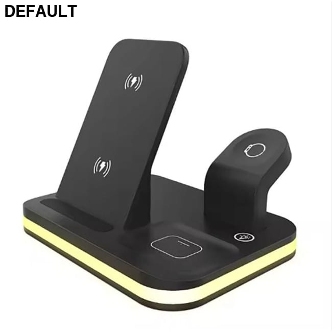 3-in-1 Fast Wireless Charging Station for iPhone 12/13/14 Black Car Accessories Electronics