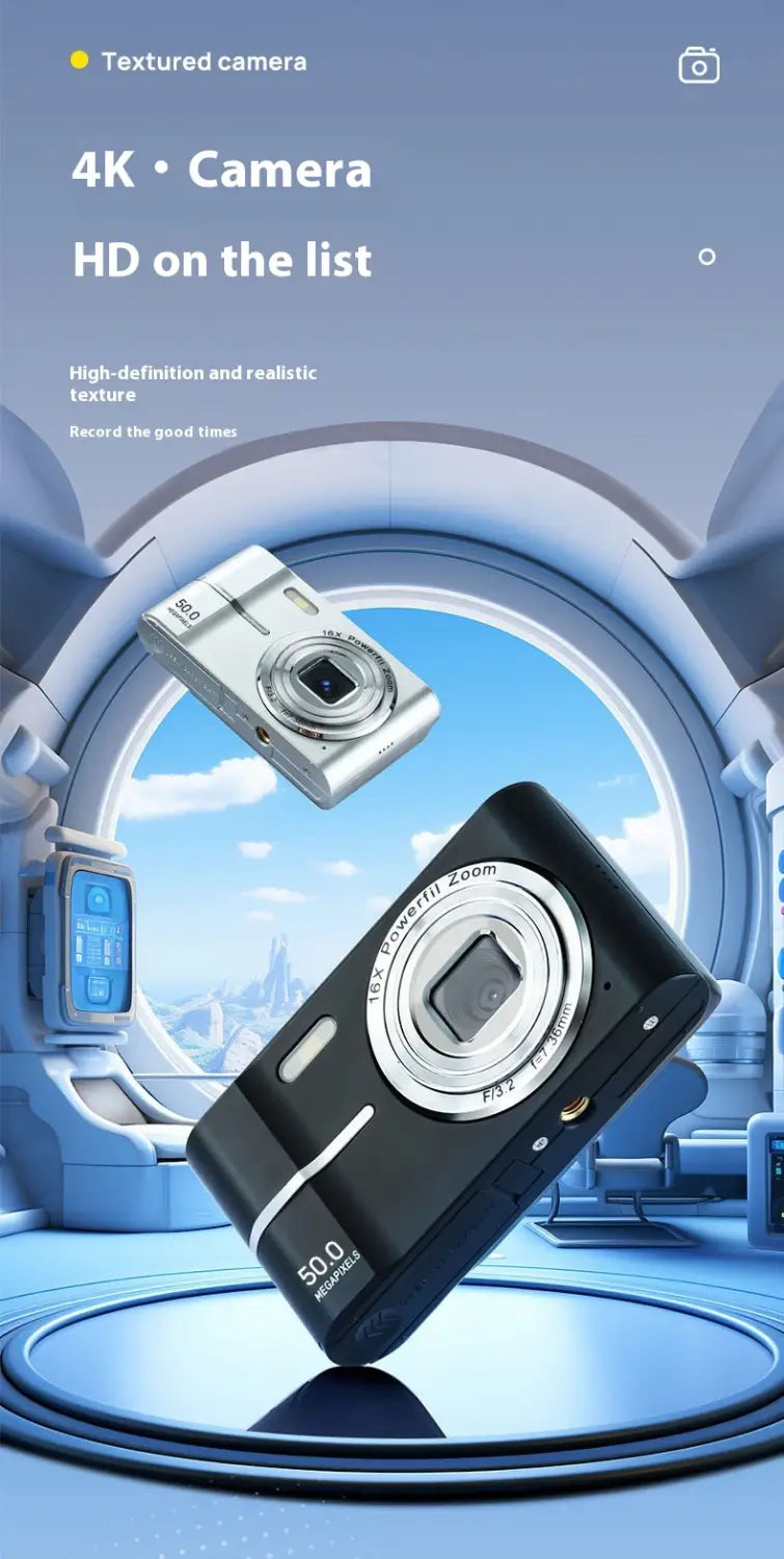 HD 4K Pixel Digital Camera Student Mini Shooting