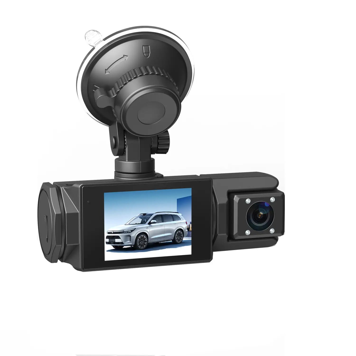 HD 1080p Driving Recorder Three-lens Same Display