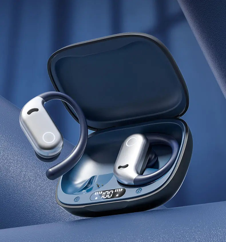 M78 Open Bluetooth Earphones Noise Reduction Wireless Ear Hanging Running Sports Digital Display