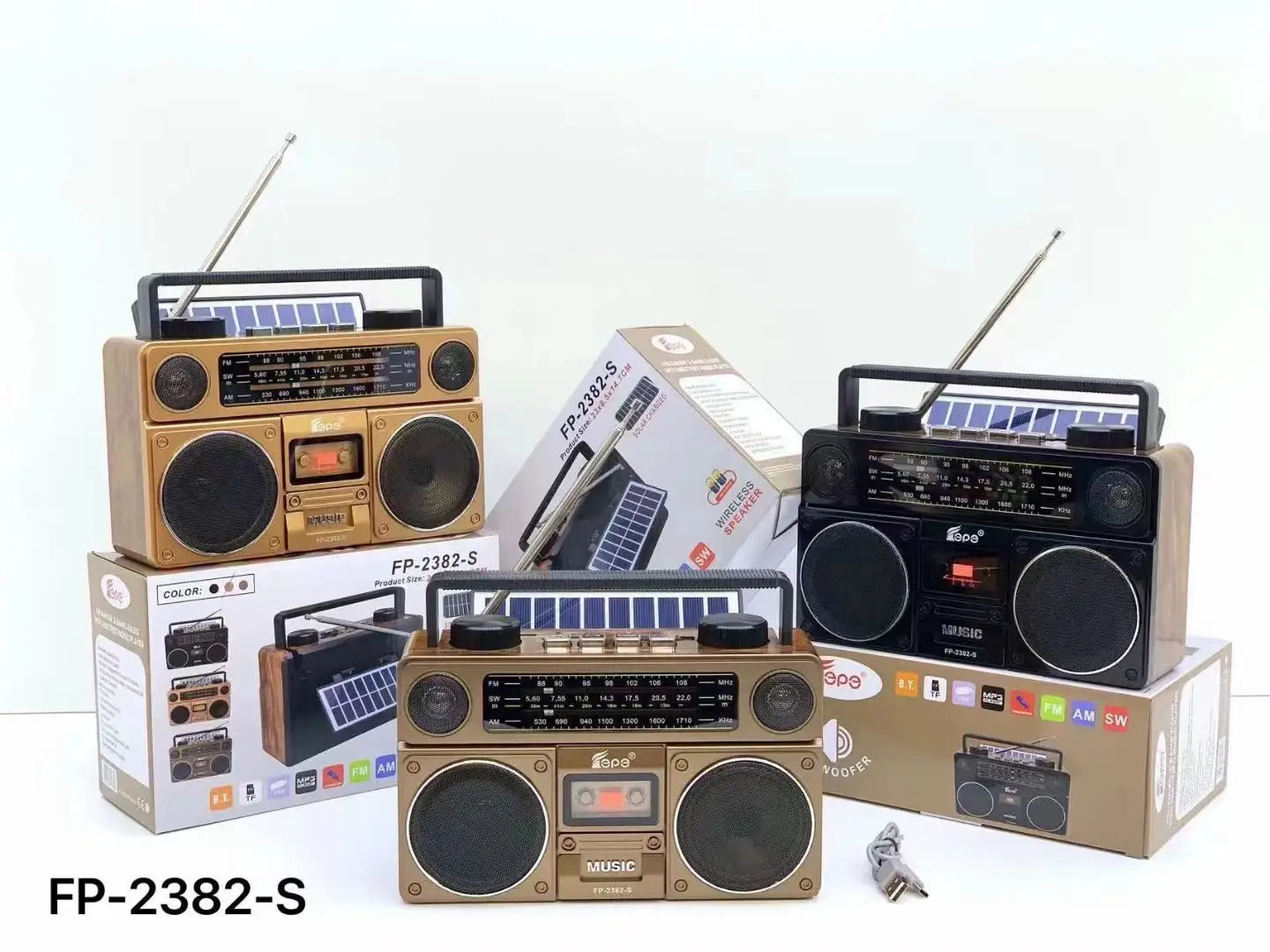 FP-2382-S Bluetooth Speaker Portable Outdoor Retro Audio