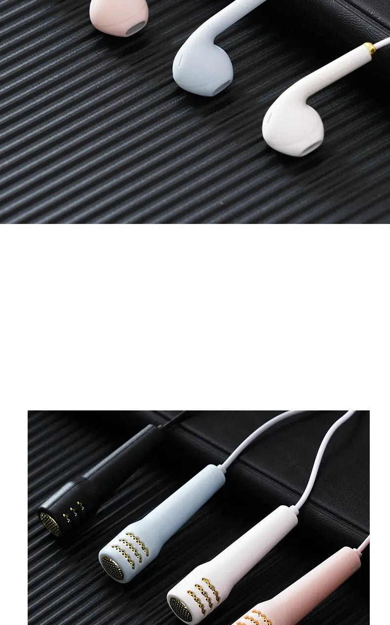 National K Song Singing Wired Mini Microphone Headset Practice It Live Mobile Phone