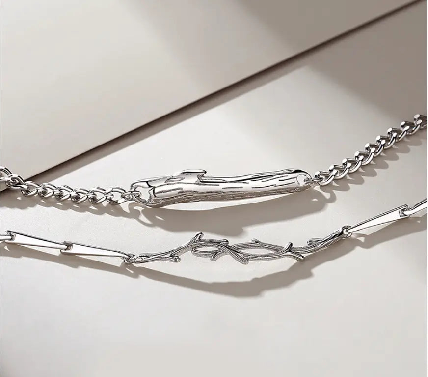 Couple Bracelet Female Sterling Silver Ins Korean Version Niche Design Valentine’s Day Gift Simple