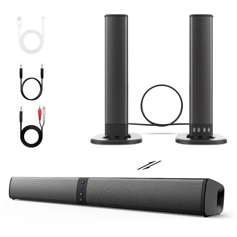 2-in-1 Soundbar For The Living Room Home Bluetooth Speaker With Built-in