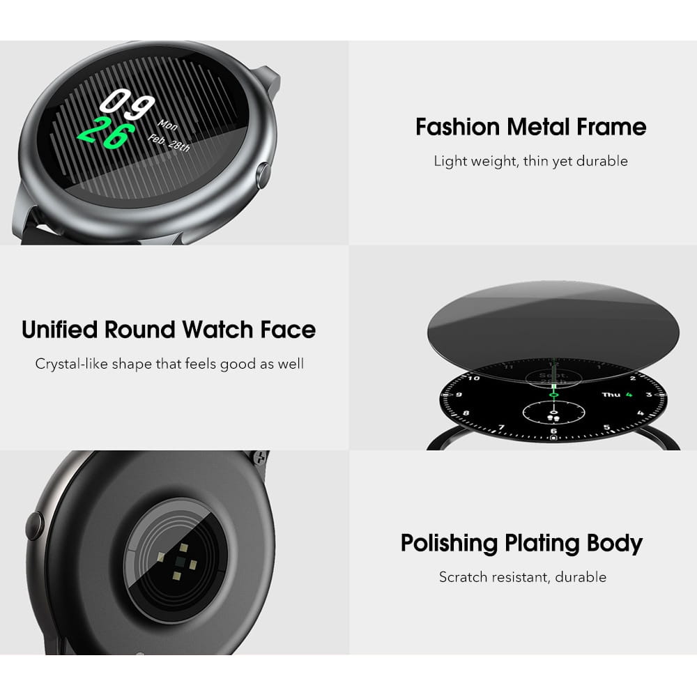 LS05 Solar Smartwatch: Track Fitness & Sleep