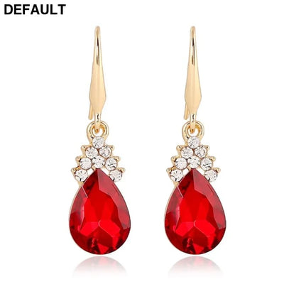 3pcs/set Gold color Jewelry Sets Wedding Beads Crystal Bridal Jewellery bridal necklace earrings wedding party gift set